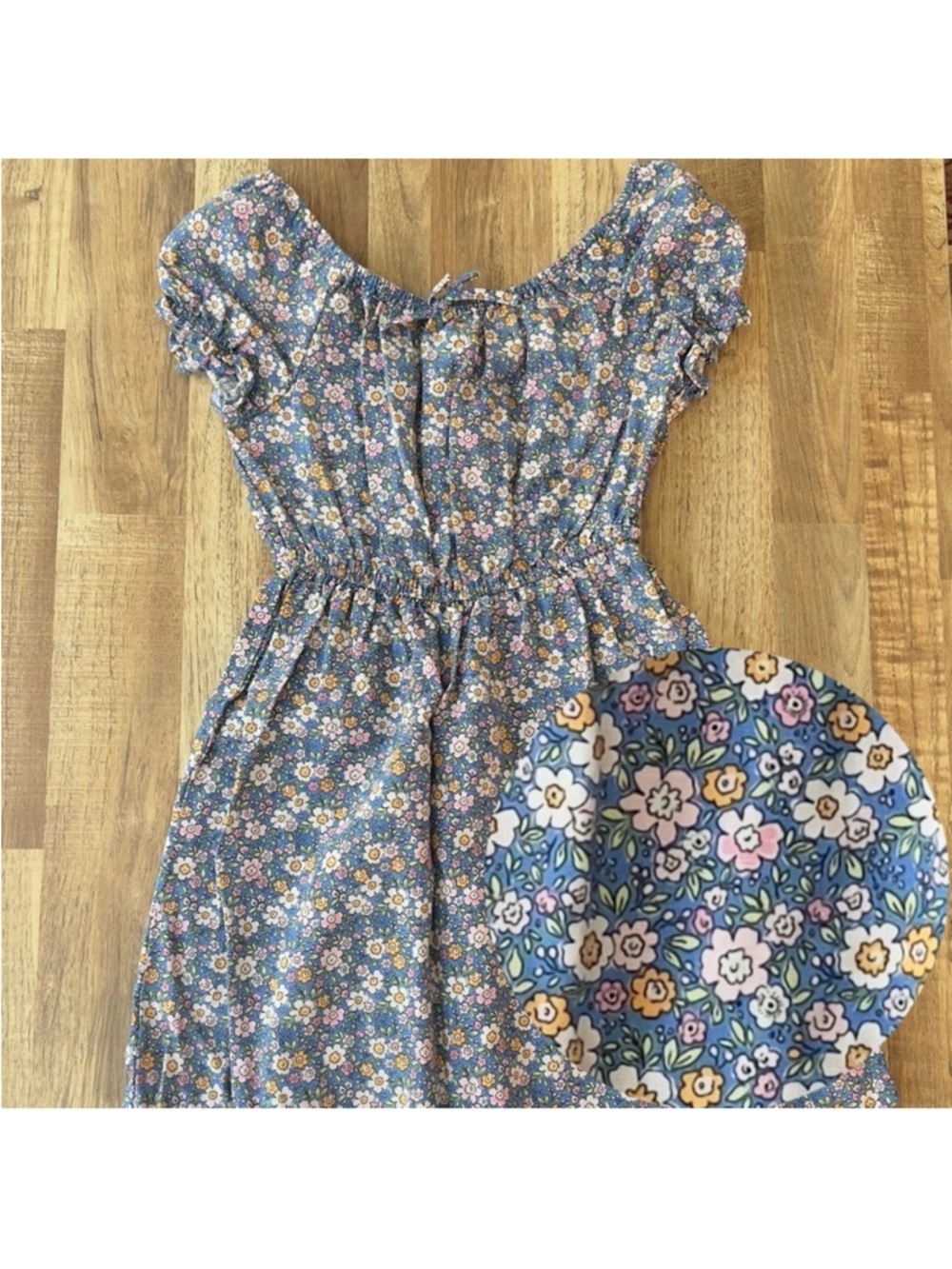 New Forever 21 Ditsy Blue Dress